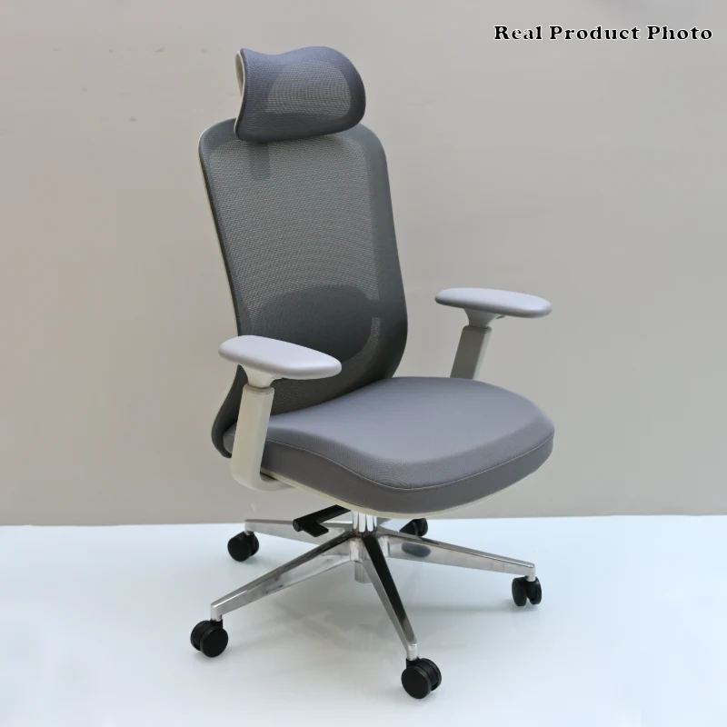 Modern Minimalist High-Back Breathable Mesh Office Chair: Adjustable Lumbar Support - Ergonomic Desk Chair For Home Office