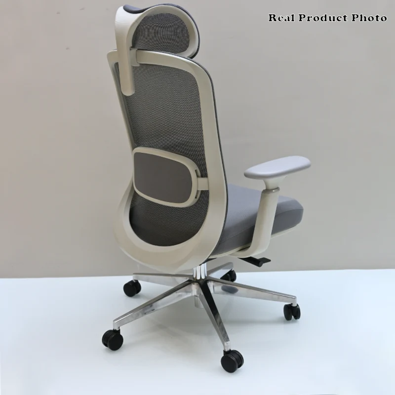Modern Minimalist High-Back Breathable Mesh Office Chair: Adjustable Lumbar Support - Ergonomic Desk Chair For Home Office