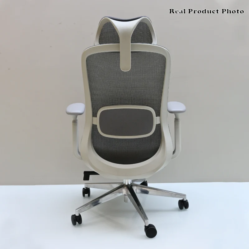 Modern Minimalist High-Back Breathable Mesh Office Chair: Adjustable Lumbar Support - Ergonomic Desk Chair For Home Office