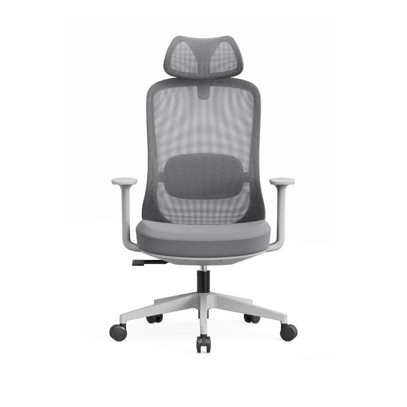 Modern Minimalist Desk Chair: High-Back Breathable Mesh Chair - Ergonomic Lumbar Support Office Chair For Home Office