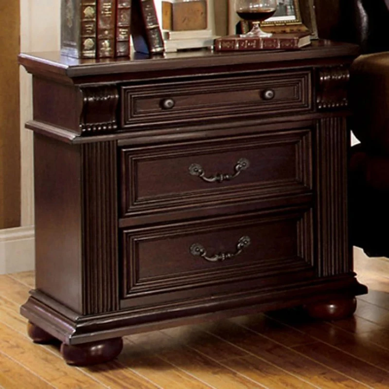 Furniture of America Esperia 3-Drawer Nightstand CM7711N