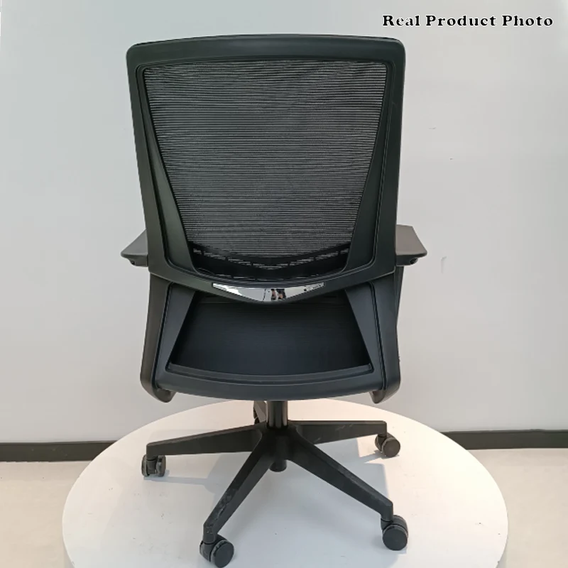 Modern Minimalist Mid-Back Office Chair: Ergonomic Height-Adjustable Desk Chair For Home Office
