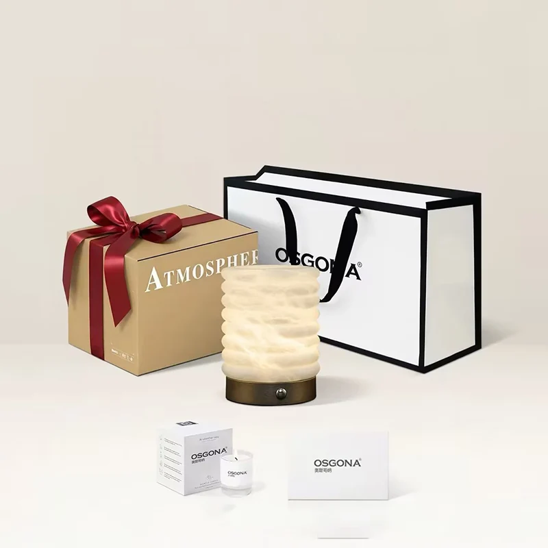 Scandinavian Natural Marble Aluminum Alloy Table Lamp USB Rechargeable - Touch Dimmable Ambient Bedside Lamp For Bedroom Living Room