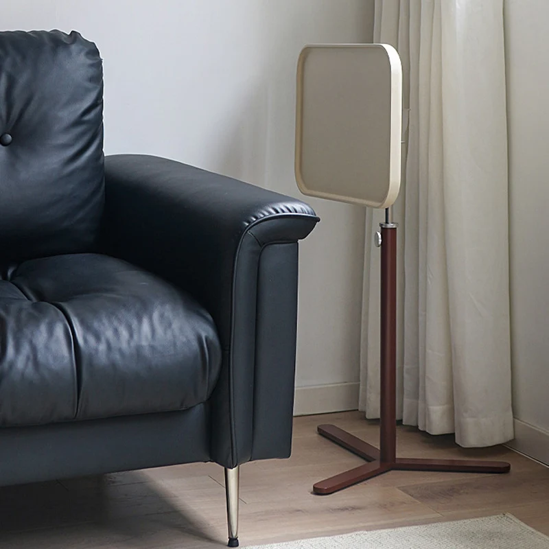 Contemporary Industrial Plywood Stainless Steel & Steel Alloy Liftable Side Table 1-Tier For Living Room