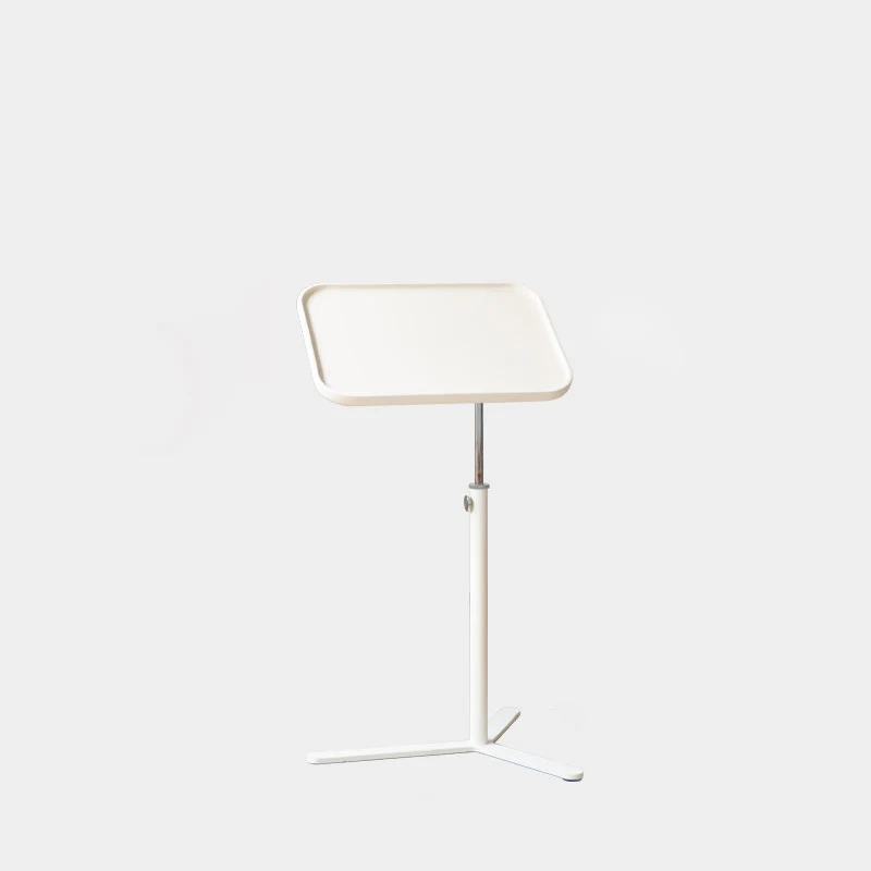 Contemporary Industrial Plywood Stainless Steel & Steel Alloy Liftable Side Table 1-Tier For Living Room