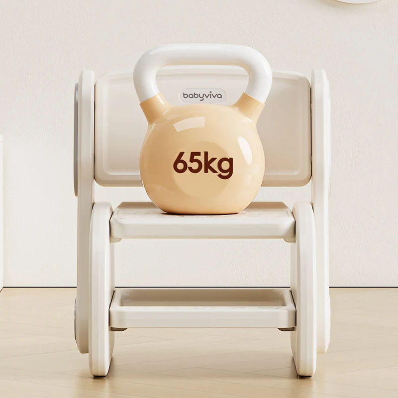 Modern Minimalist Eco-Friendly HDPE Geometric Kids Low Stool Backrest Armless For Living Room