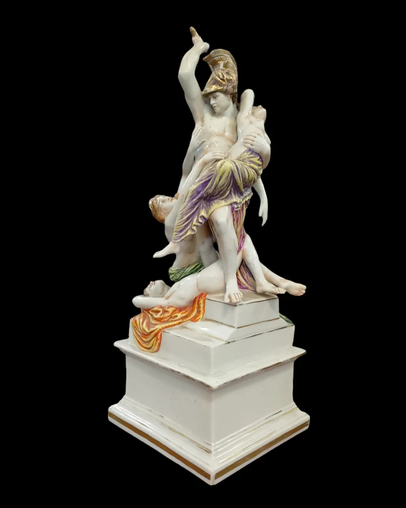 Italian Capodimonte porcelain figurine 'The Rape of Polyxena'