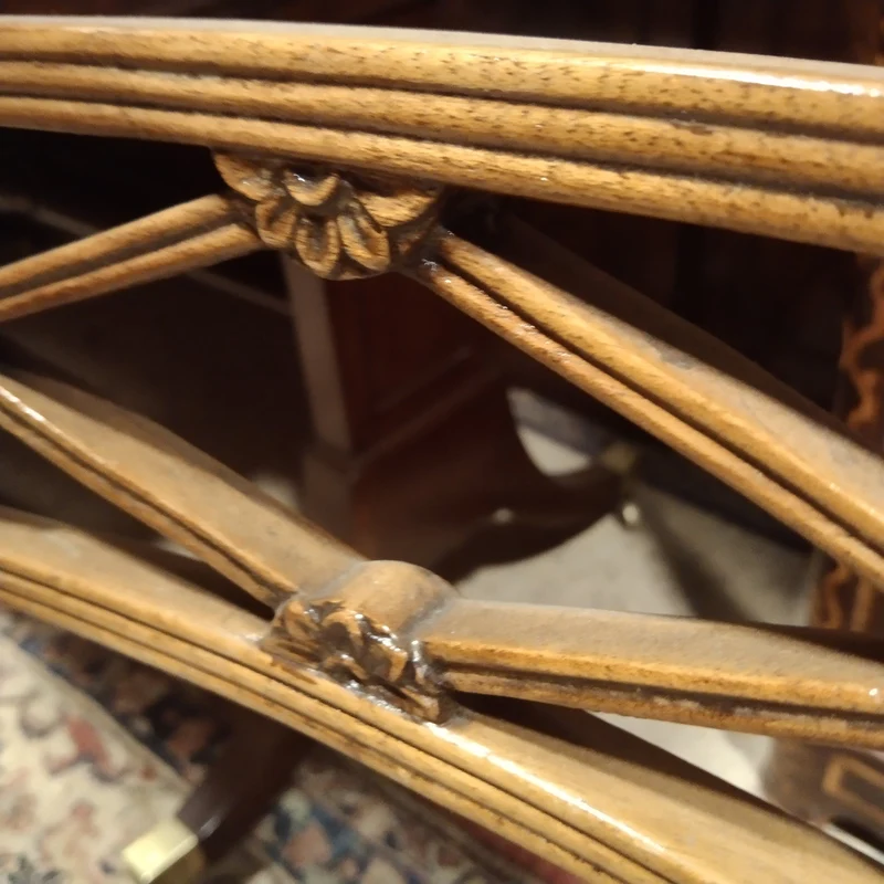 Set of English Edwardian style Maple & Co mahogany and elegant carving chairs and armchairs