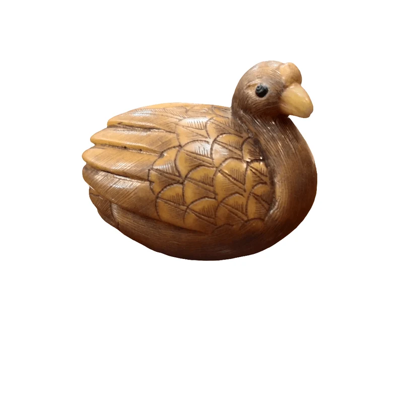 Japanese miniature figure Netsuke Turkey