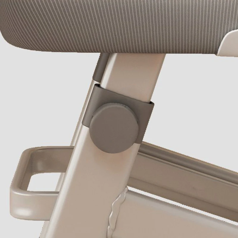 Modern Minimalist PP Mesh Fabric Rounded Ergonomic Desk Chair With Adjustable Armrests Height Adjustment & Headrest For Home Office