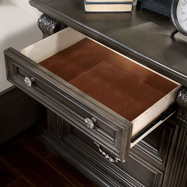 Furniture of America Esperia 3-Drawer Nightstand CM7711GY-N