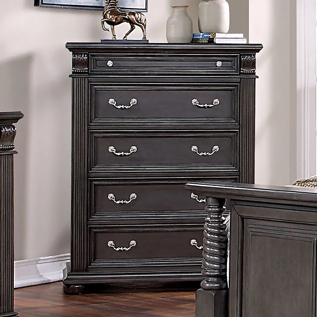 Furniture of America Esperia 5-Drawer Chest CM7711GY-C