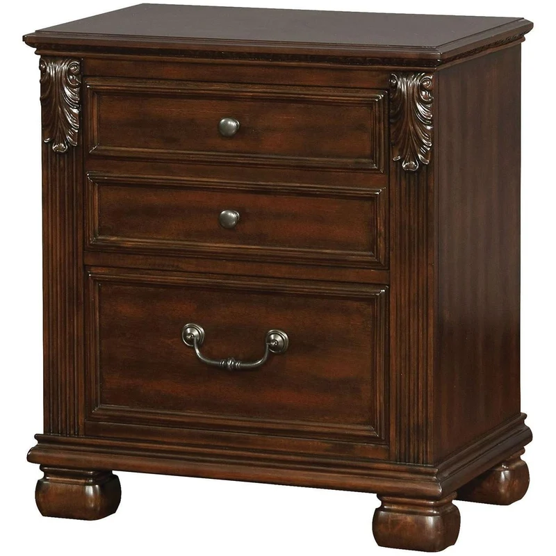 Furniture of America Cervantes 2-Drawer Nightstand CM7730N