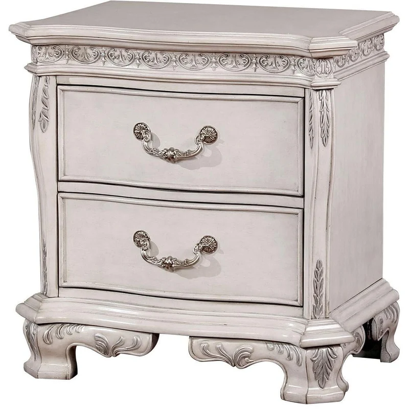 Furniture of America Hesperos 2-Drawer Nightstand CM7798WH-N