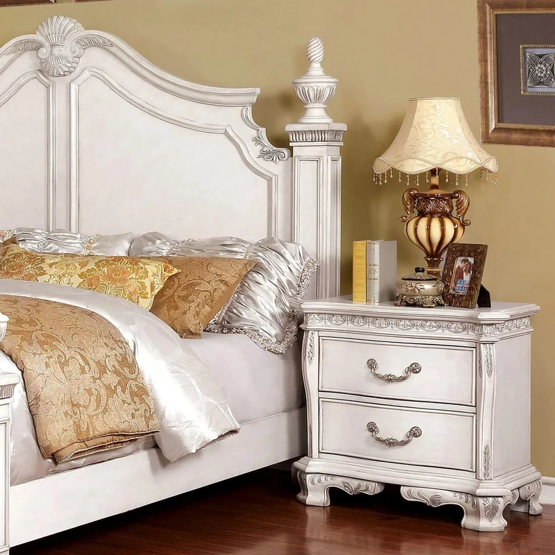 Furniture of America Hesperos 2-Drawer Nightstand CM7798WH-N