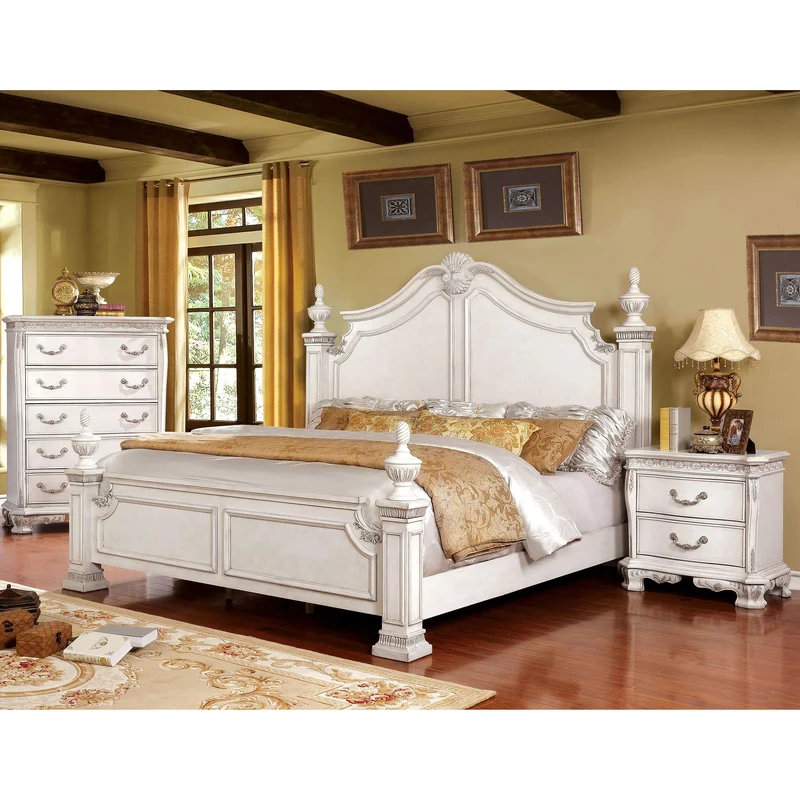 Furniture of America Hesperos 2-Drawer Nightstand CM7798WH-N