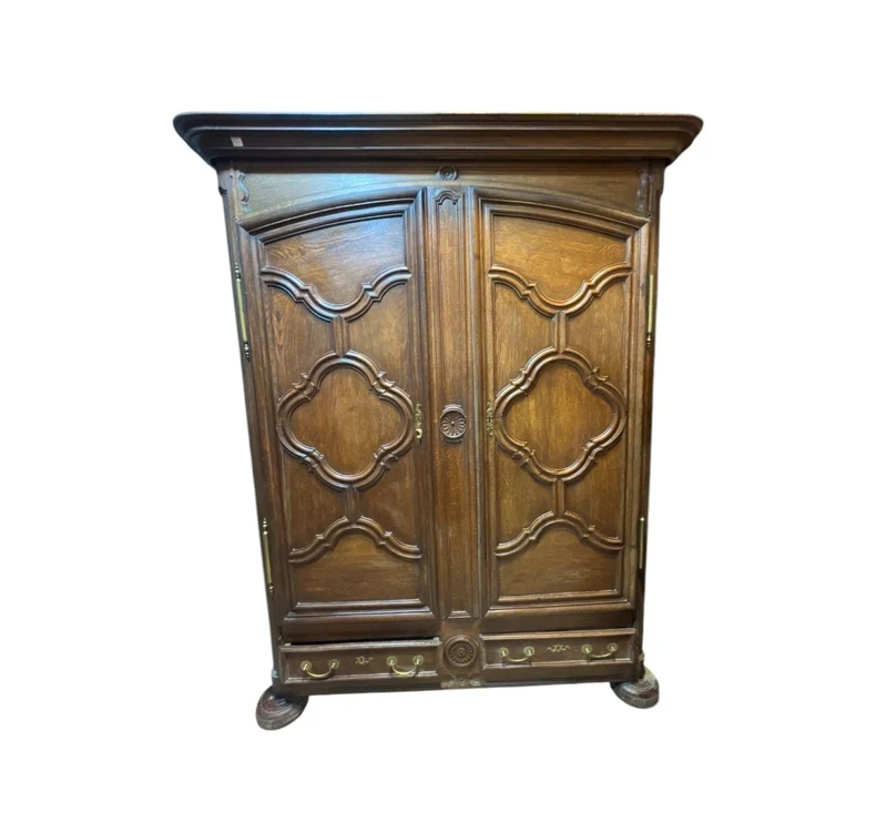 Large French Provençal Country Cupboard, 19th Century