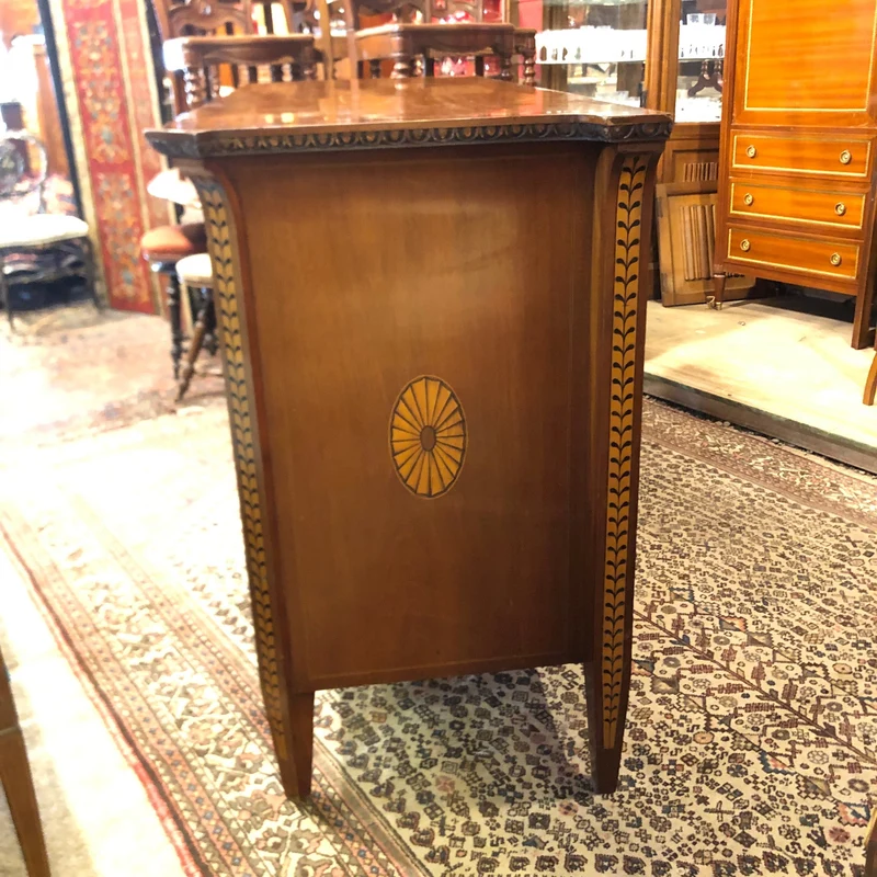 French chest of drawers, marquetry by Charles IV