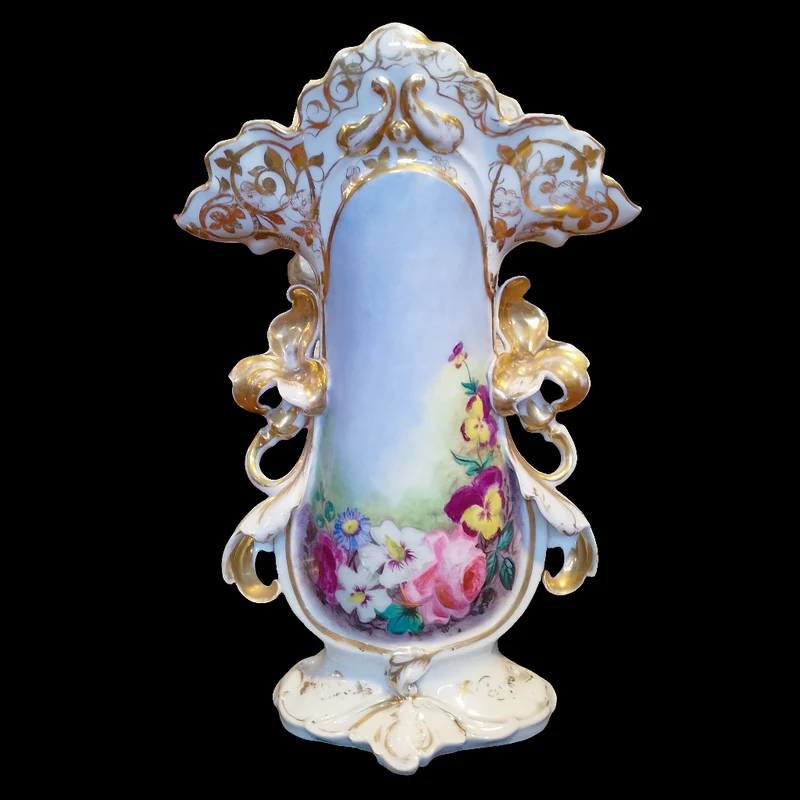 Large Vieux Paris Elizabethan Vase