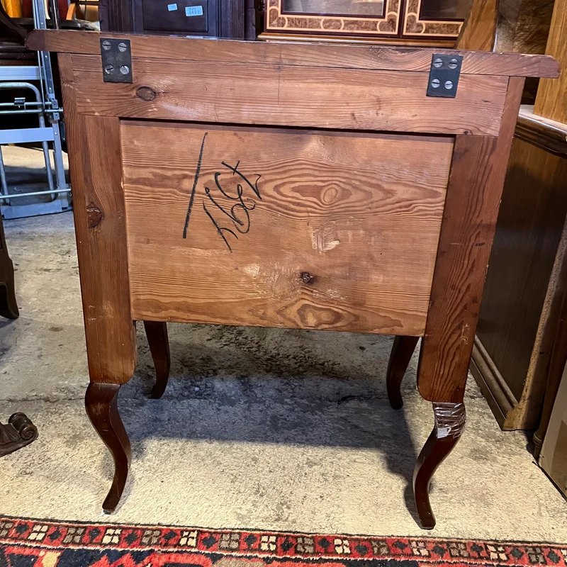 French Louis XV style mahogany and rosewood two-drawer dresser