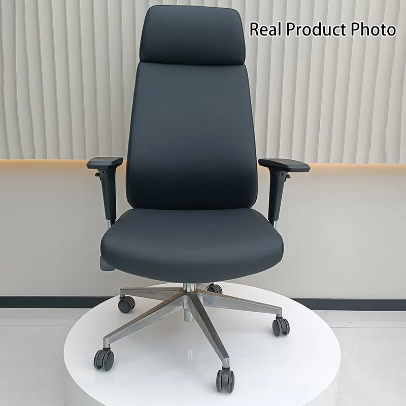 Modern Minimalist High-Back Executive Chair: Ergonomic Office Chair - Height-Adjustable Multifunctional Desk Chair For Home Office