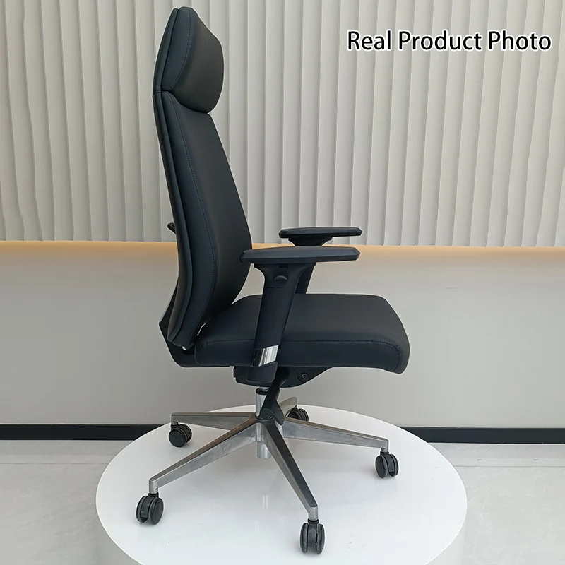 Modern Minimalist High-Back Executive Chair: Ergonomic Office Chair - Height-Adjustable Multifunctional Desk Chair For Home Office