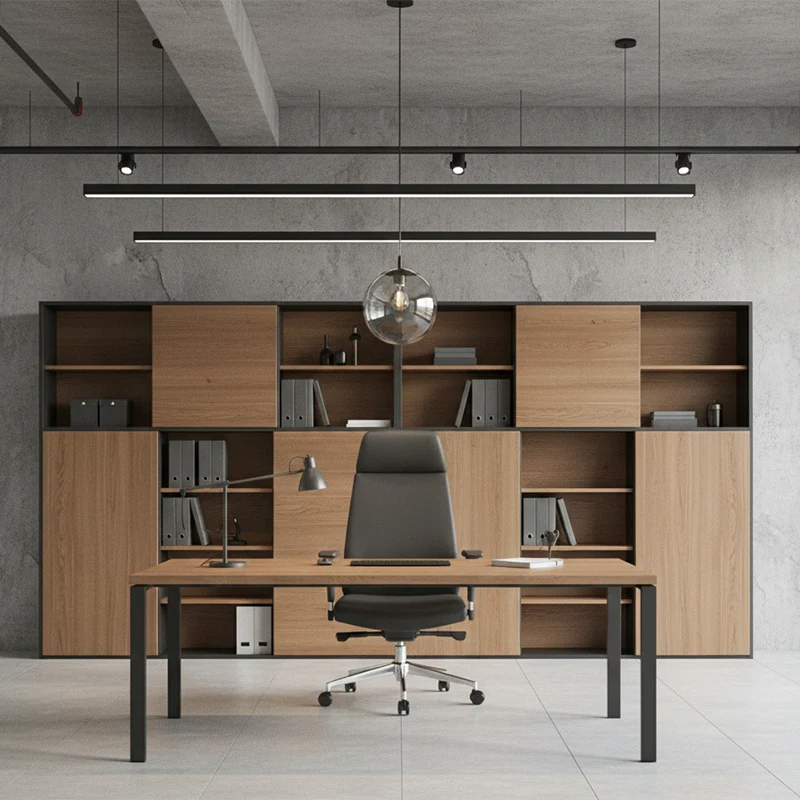 Modern Minimalist High-Back Executive Chair: Ergonomic Office Chair - Height-Adjustable Multifunctional Desk Chair For Home Office