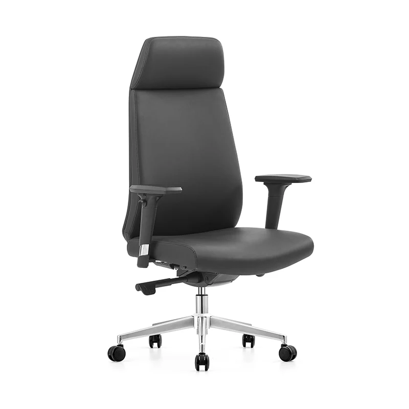 Modern Minimalist High-Back Executive Chair: Ergonomic Office Chair - Height-Adjustable Multifunctional Desk Chair For Home Office