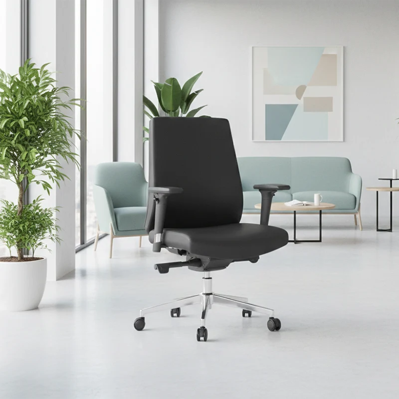 Modern Minimalist Office Chair: Mid-Back Design Work Chair - Ergonomic Comfort Desk Chair For Home Office