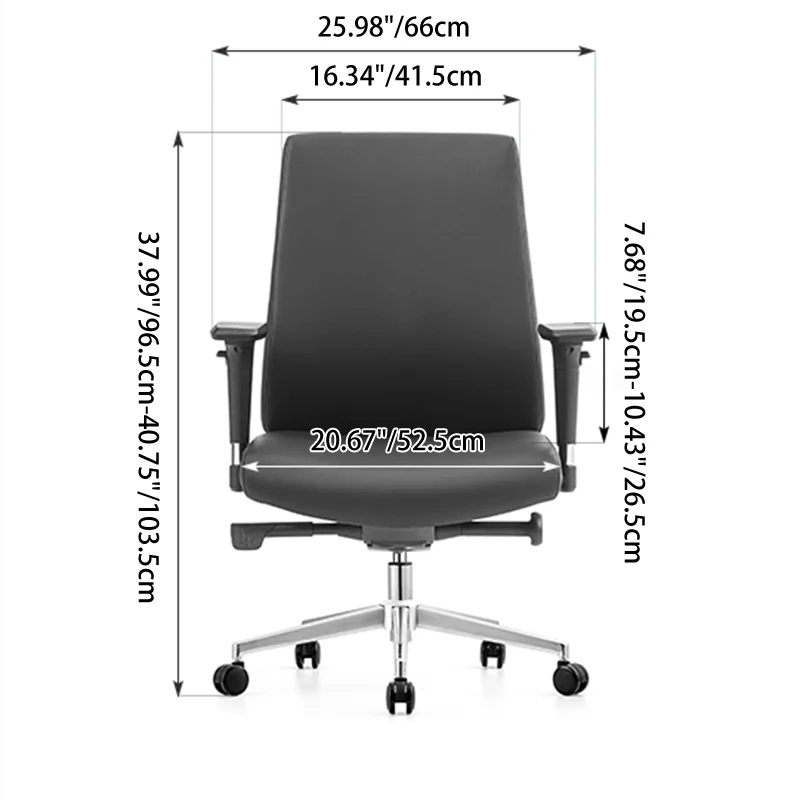 Modern Minimalist Office Chair: Mid-Back Design Work Chair - Ergonomic Comfort Desk Chair For Home Office