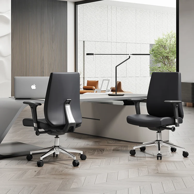 Modern Minimalist Office Chair: Mid-Back Design Work Chair - Ergonomic Comfort Desk Chair For Home Office