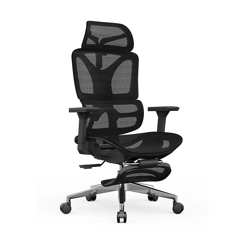 Modern Minimalist Ergonomic Chair: High-Back Mesh Office Chair - Height-Adjustable Swivel Headrest Desk Chair For Home Office