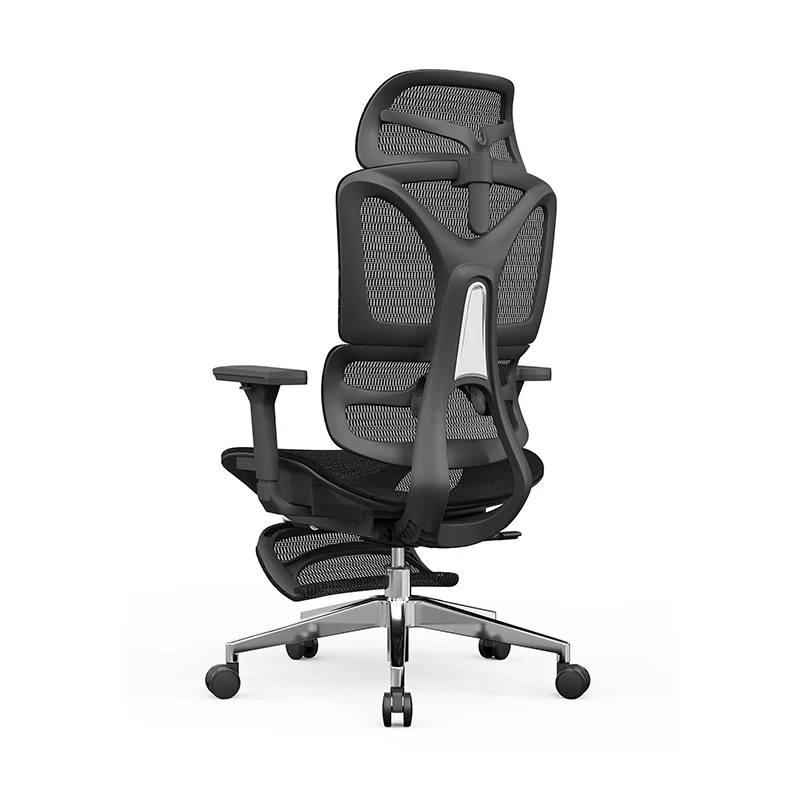 Modern Minimalist Ergonomic Chair: High-Back Mesh Office Chair - Height-Adjustable Swivel Headrest Desk Chair For Home Office
