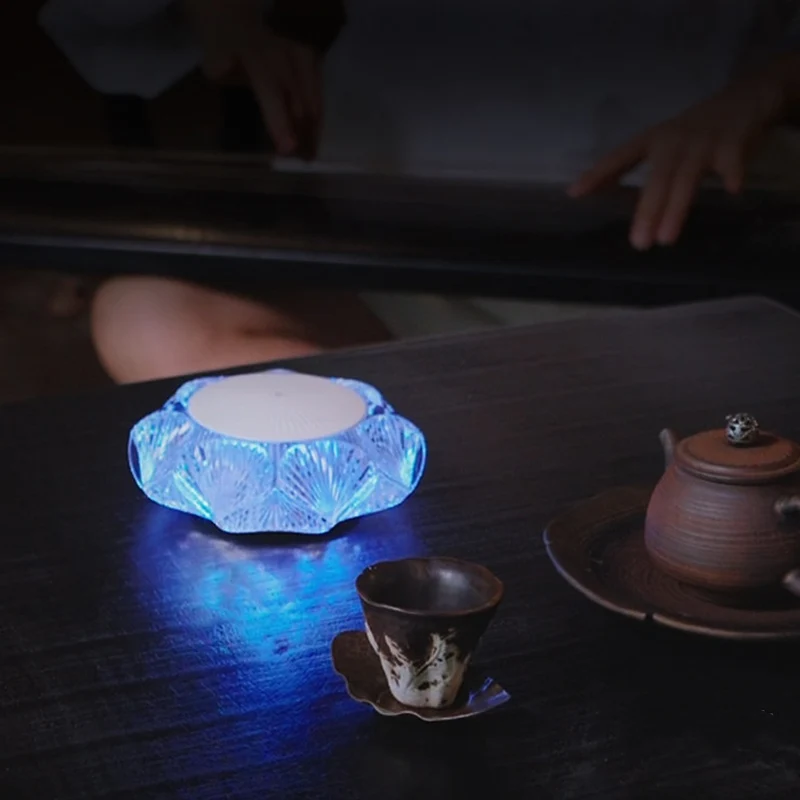 Modern Luxury Table Lamp USB Rechargeable - Glass & PC Touch Dimmable Shell-Inspired Bedside Lamp For Bedroom Tea Room Outdoor