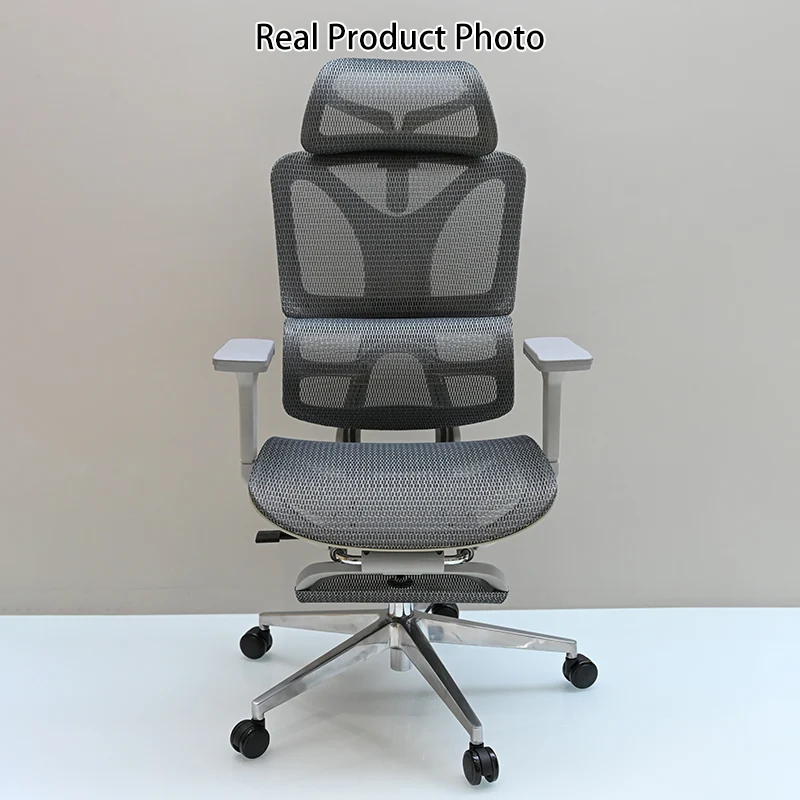 Modern Minimalist Ergonomic High-Back Office Chair: Breathable Mesh - Reclining Gaming Office Chair With Footrest For Home Office