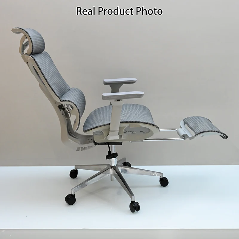Modern Minimalist Ergonomic High-Back Office Chair: Breathable Mesh - Reclining Gaming Office Chair With Footrest For Home Office