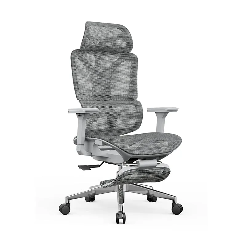 Modern Minimalist Ergonomic High-Back Office Chair: Breathable Mesh - Reclining Gaming Office Chair With Footrest For Home Office