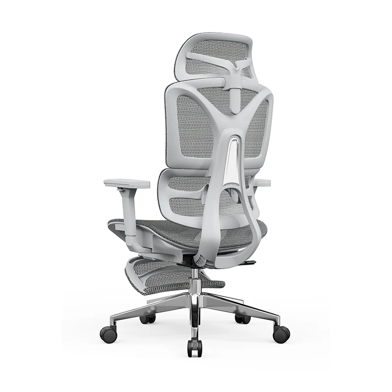 Modern Minimalist Ergonomic High-Back Office Chair: Breathable Mesh - Reclining Gaming Office Chair With Footrest For Home Office