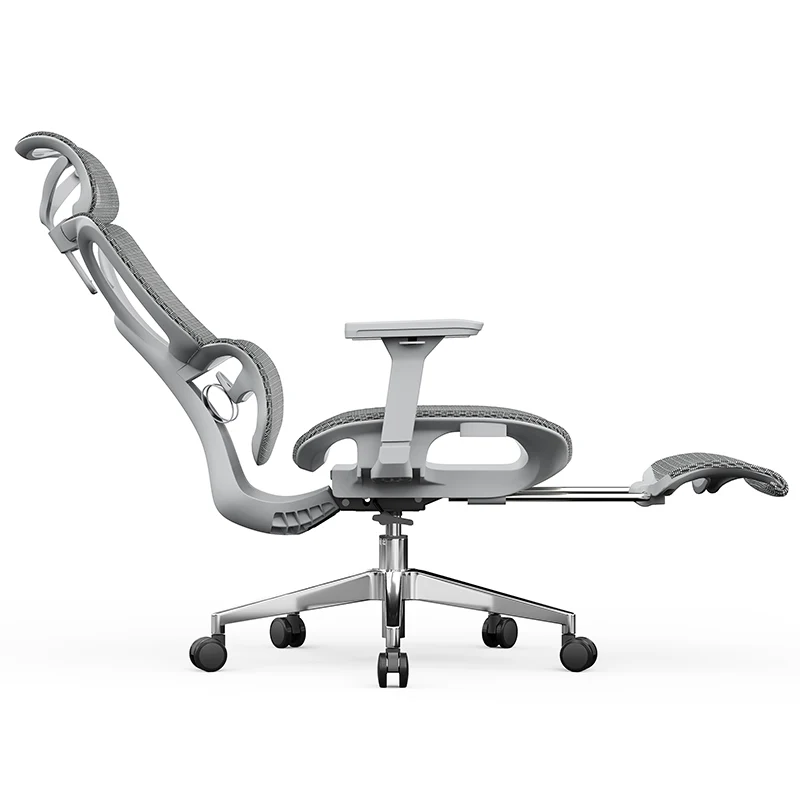 Modern Minimalist Ergonomic High-Back Office Chair: Breathable Mesh - Reclining Gaming Office Chair With Footrest For Home Office