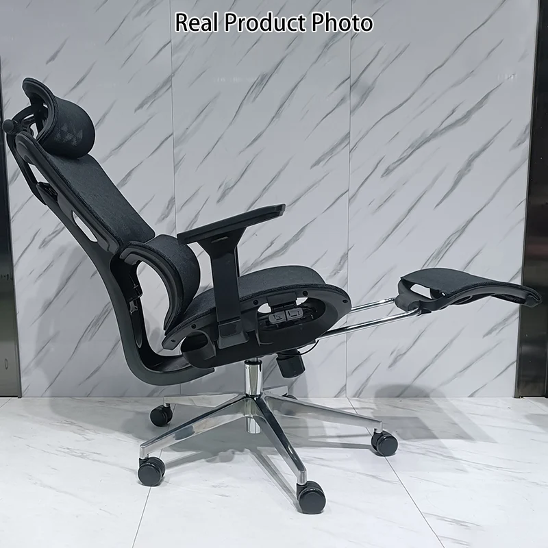 Modern Minimalist High-Back Desk Chair: Ergonomic Mesh Chair - 3D Armrest Height-Adjustable Gaming Office Chair For Home Office