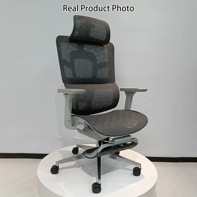 Modern Minimalist High-Back Executive Office Chair: Ergonomic Mesh Chair - Height-Adjustable Desk Chair For Home Office