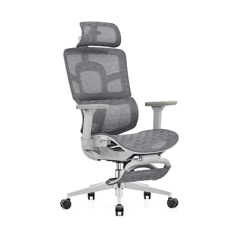 Modern Minimalist High-Back Executive Office Chair: Ergonomic Mesh Chair - Height-Adjustable Desk Chair For Home Office