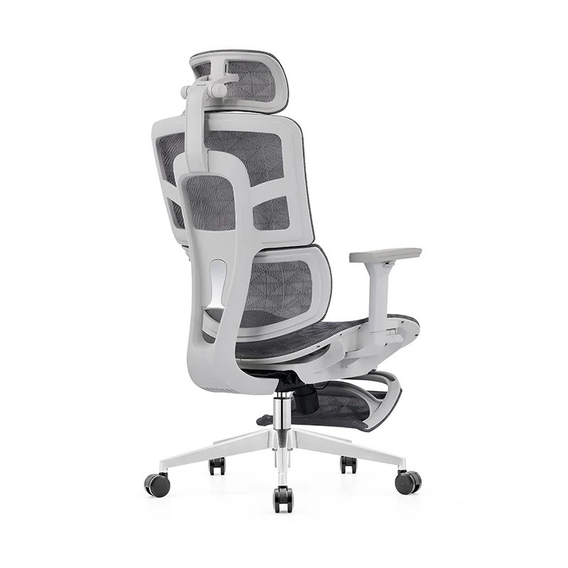 Modern Minimalist High-Back Executive Office Chair: Ergonomic Mesh Chair - Height-Adjustable Desk Chair For Home Office