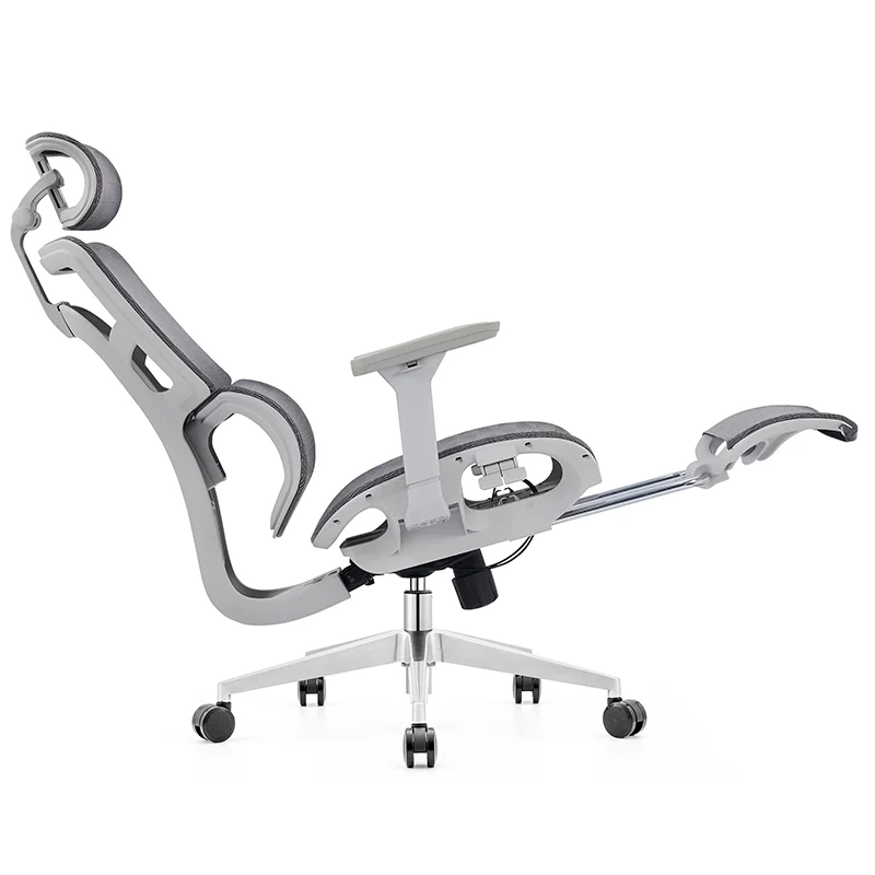 Modern Minimalist High-Back Executive Office Chair: Ergonomic Mesh Chair - Height-Adjustable Desk Chair For Home Office