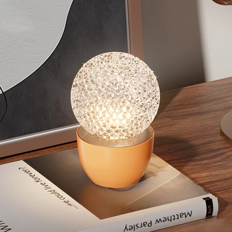 USB Rechargeable Touch Sensor Decorative Lamp Table Lamp - Luxury Bedside Lamp With Infinitely Dimmable For Bedroom