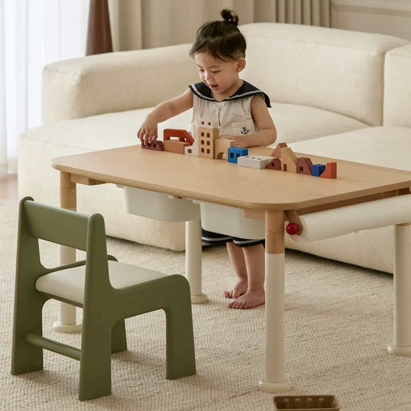 Upholstered Children’s Study Chair Beech Wood Kids Chair - Nordic Toddler Seat With High Backrest Soft Cushion & Rounded Edges For Living Room