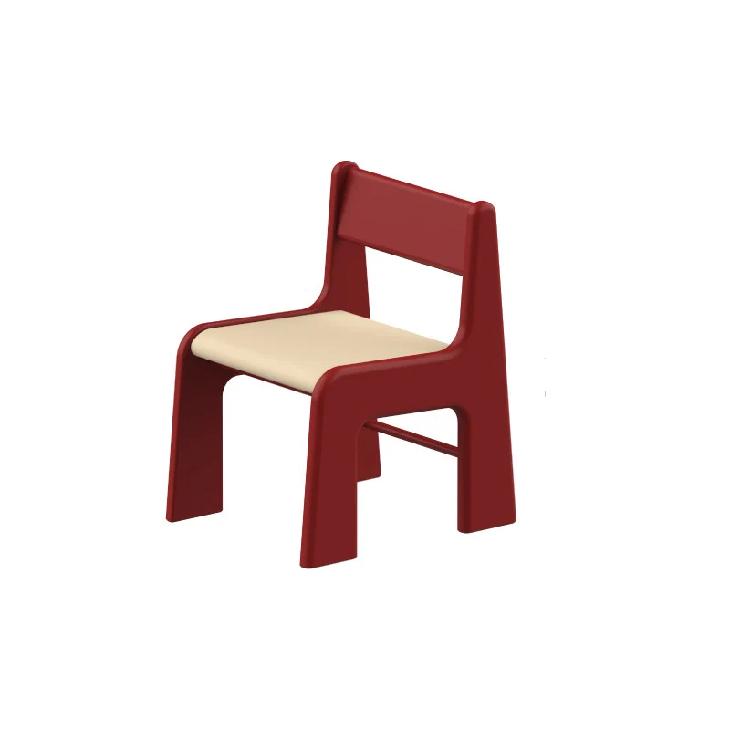 Upholstered Children’s Study Chair Beech Wood Kids Chair - Nordic Toddler Seat With High Backrest Soft Cushion & Rounded Edges For Living Room