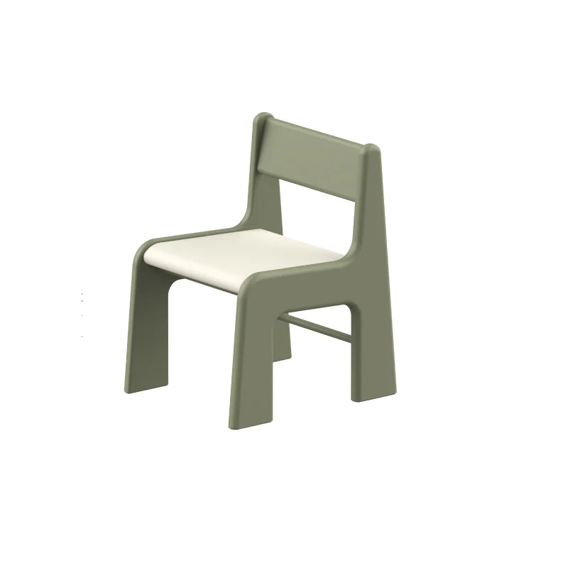 Upholstered Children’s Study Chair Beech Wood Kids Chair - Nordic Toddler Seat With High Backrest Soft Cushion & Rounded Edges For Living Room
