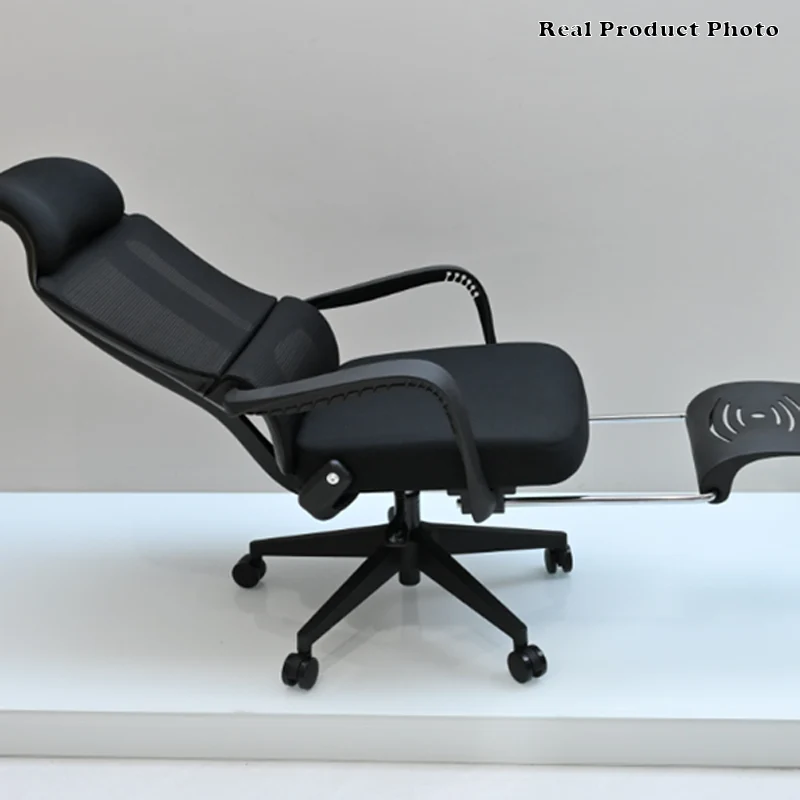 Modern Executive Ergonomic Office Chair With Footrest - High Back Mesh Desk Chair With 150° Recline For Home Office