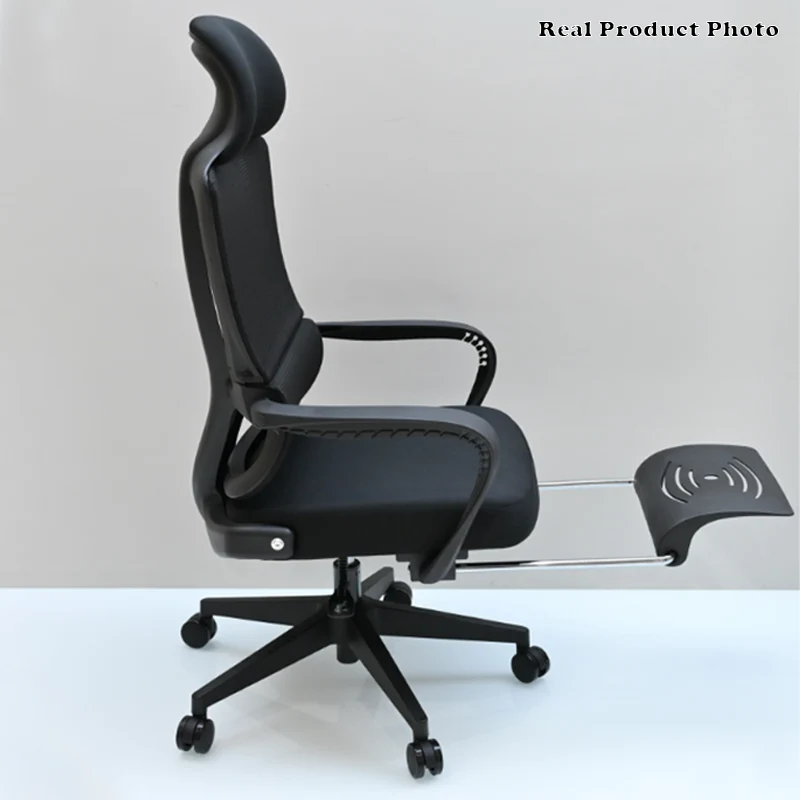Modern Executive Ergonomic Office Chair With Footrest - High Back Mesh Desk Chair With 150° Recline For Home Office